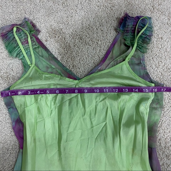 2005 Anthro “Watercolor Silk Dress” by C.C. Outlaw - Picture 13 of 16